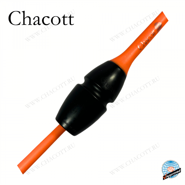 Булавы Chacott 45,5 см 183 Black Orange (черно-оранжевые) - фото